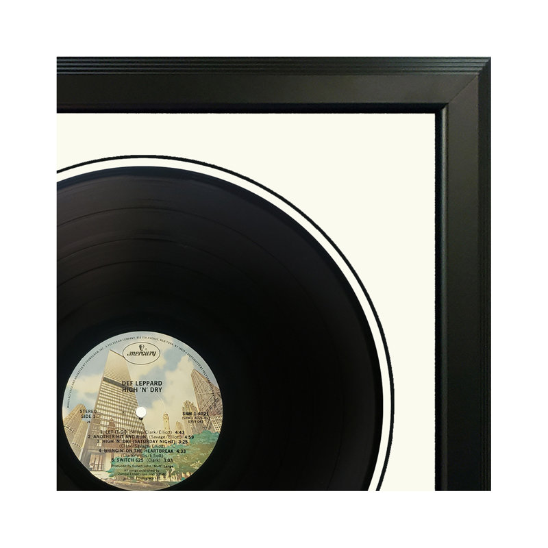 Def Leppard "High 'n' Dry" Framed Record with White Mat, White