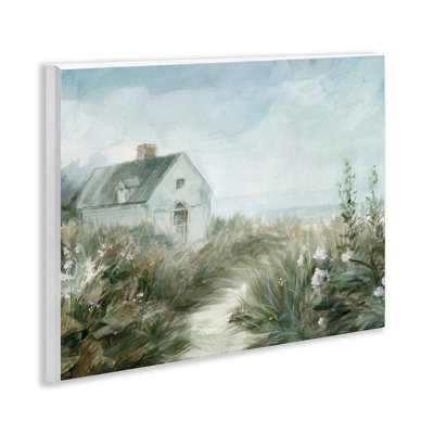 Plaque murale «Windswept Cottage by Sea», conception par Danhui Nai