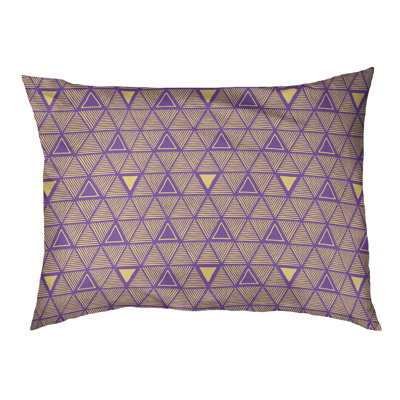 Chen Geometric Polyester Pet Bed