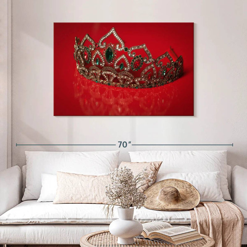 Couronne de princesse élégante Kerner, H 30 po x l 45 po