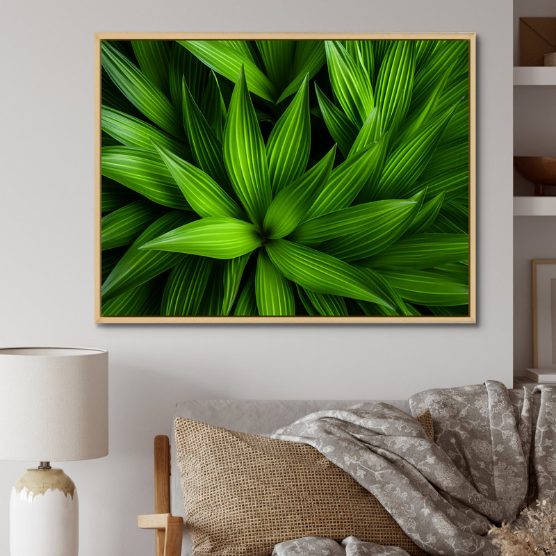 Greenerys Gaze sur impression sur toile, Cadre flottant naturel, H 34 po x l 44 po x P 1,5 po