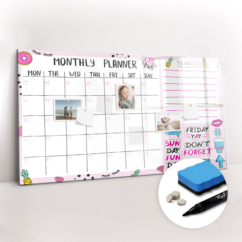 Magnetic Glass Dry Erase Board