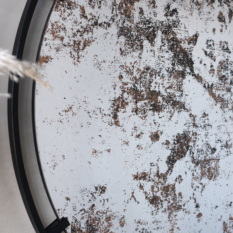 Miroir rond en fer