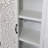 Tall White & Natural Multi-functional Storage Cabinet With Carved Detailing