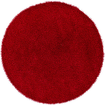 Zara Hand Loomed Modern Area Rug in Red