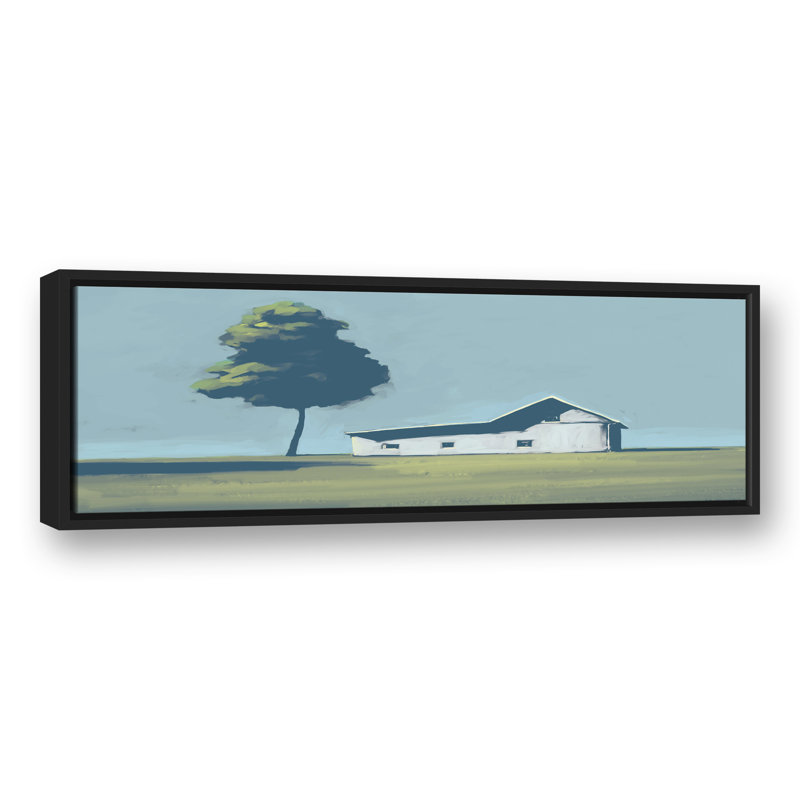 " Barn And Big Sky " Painting Print, 13.75" H x 37.75" W x 1.75" D