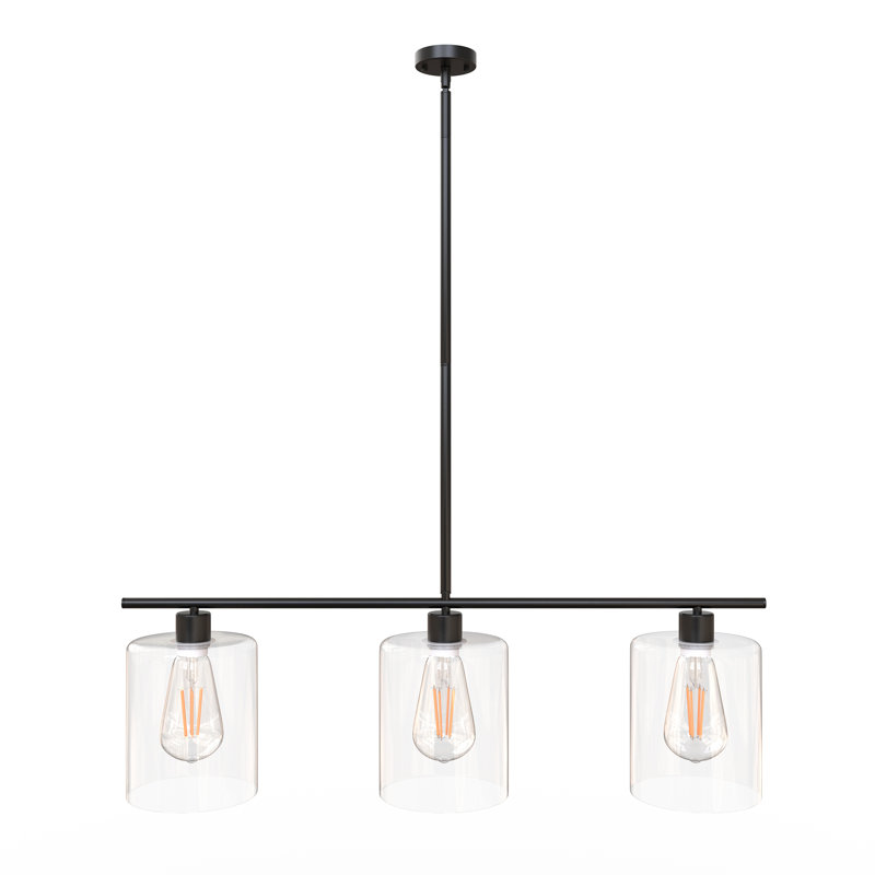 Alsey 1 - Light Kitchen Island Pendant, Black