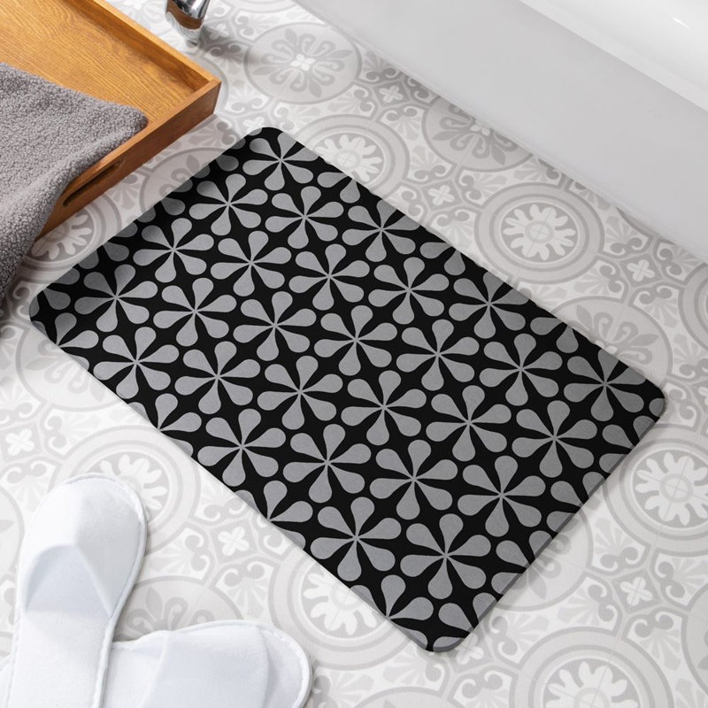 Non-Slip Bath Mat, Grey