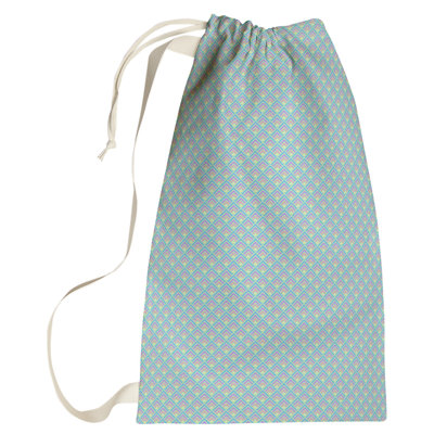 Sac à linge inversé à motif géométrique