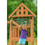 Ensemble de jeu Mountain View Lodge avec toit en bois et balançoire à glissade verte-53131405