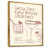Toile avec cadre flottant or