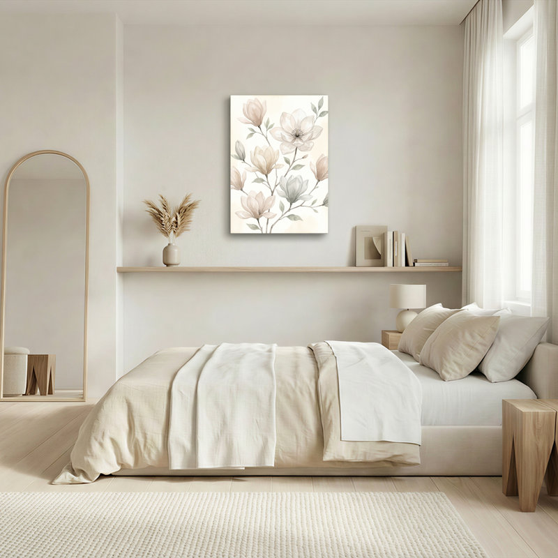 Ensemble de 1 tableau sur toile à motif floral, 24"H x 16"W, Wrapped Canvas