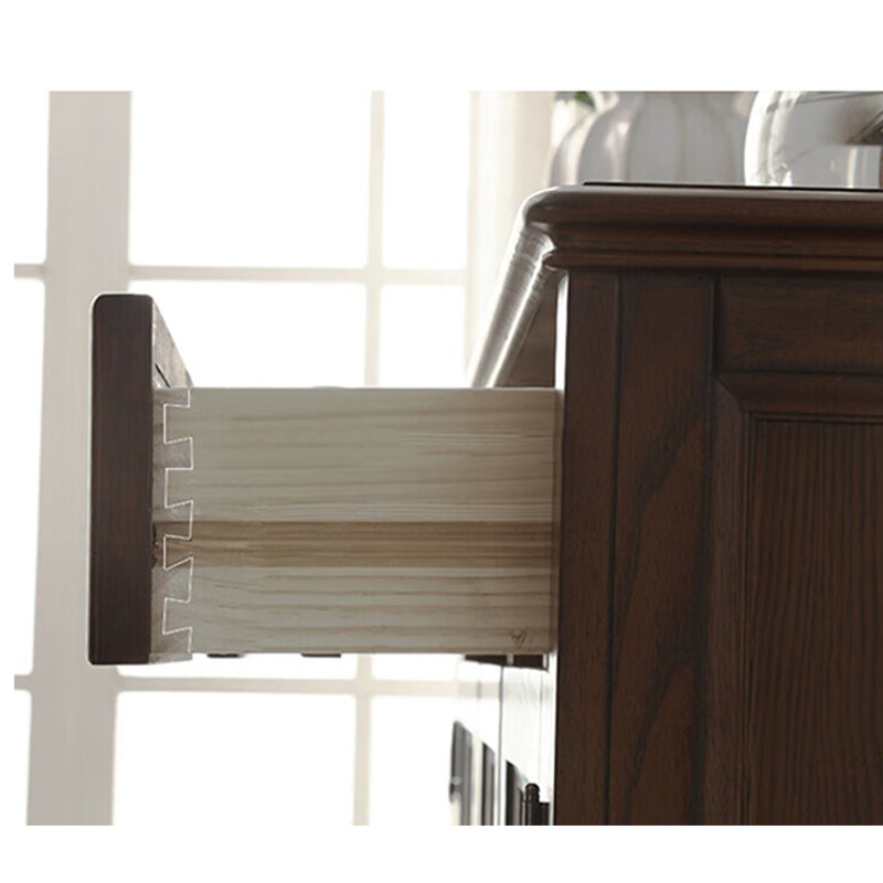 Armoire à chaussures à grande capacité de style américain, Brun
