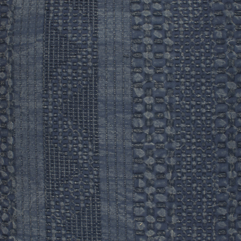 Geometric Cotton Reversible Throw Pillow, Navy, 20" x 20", Poly Fill