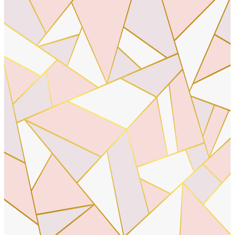 Papier peint amovible à formes géométriques triangulaires et trapézoïdales, L 75 po x L 112 po