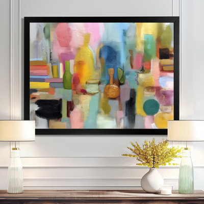 Reproduction d'art sur toile rose