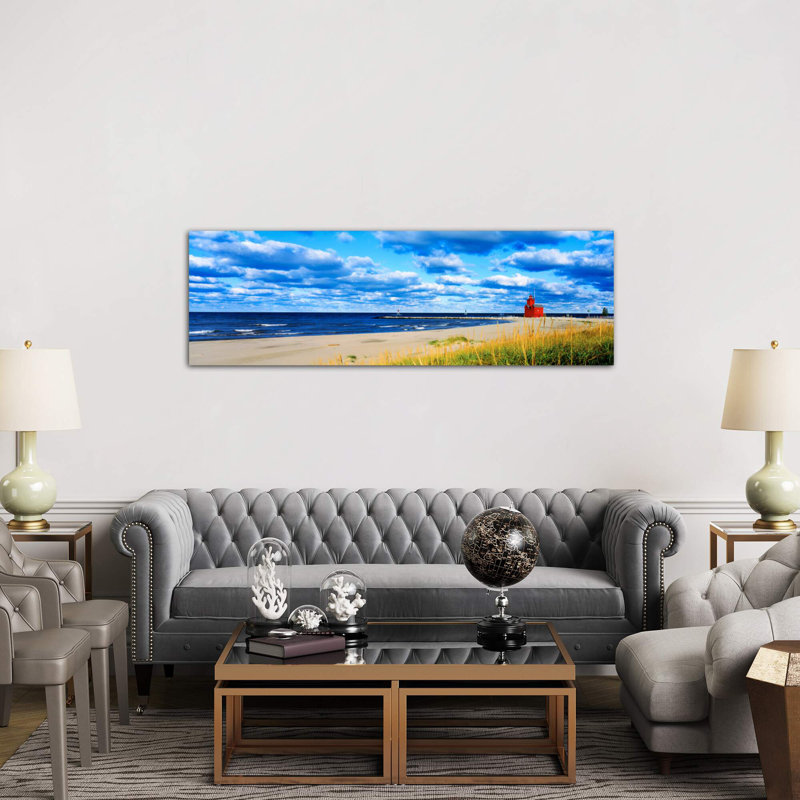 Big Red Lighthouse, Holland, Michigan, Usa - No Frame Panoramic Print on Canvas, 152.4 cm H x 50.8 cm W x 1.91 cm D