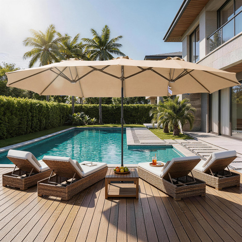 475.2cm X 475.2cm Rectangular Market Parasol