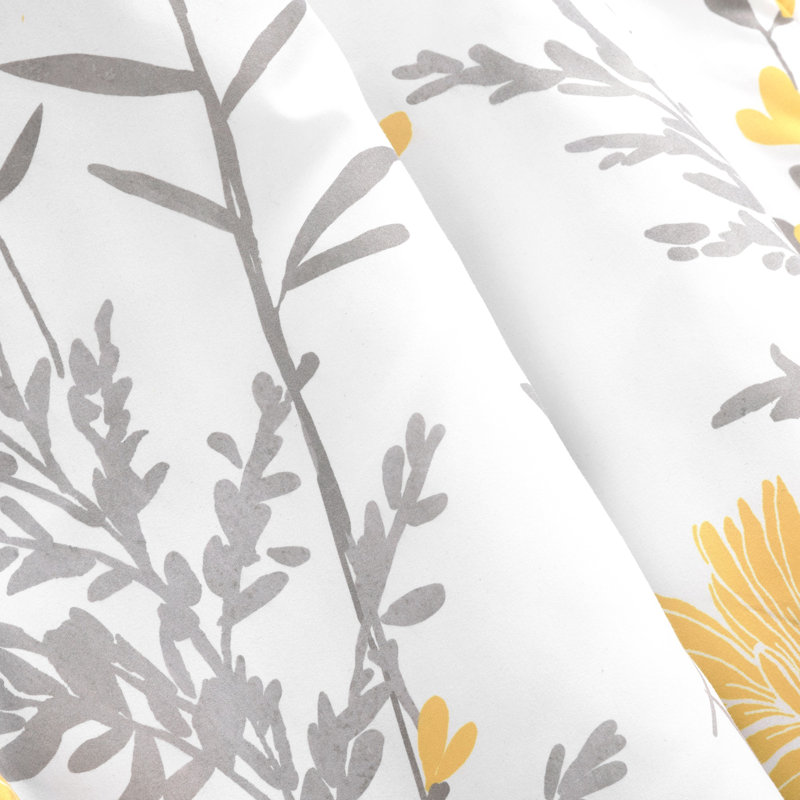Jeté en coton réversible Lush Decor, Jaune/gris
