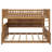 Space-Saving Bunk Bed Featuring Color-Changing Lights, Integrated Shelving & Pegboard-1587424713