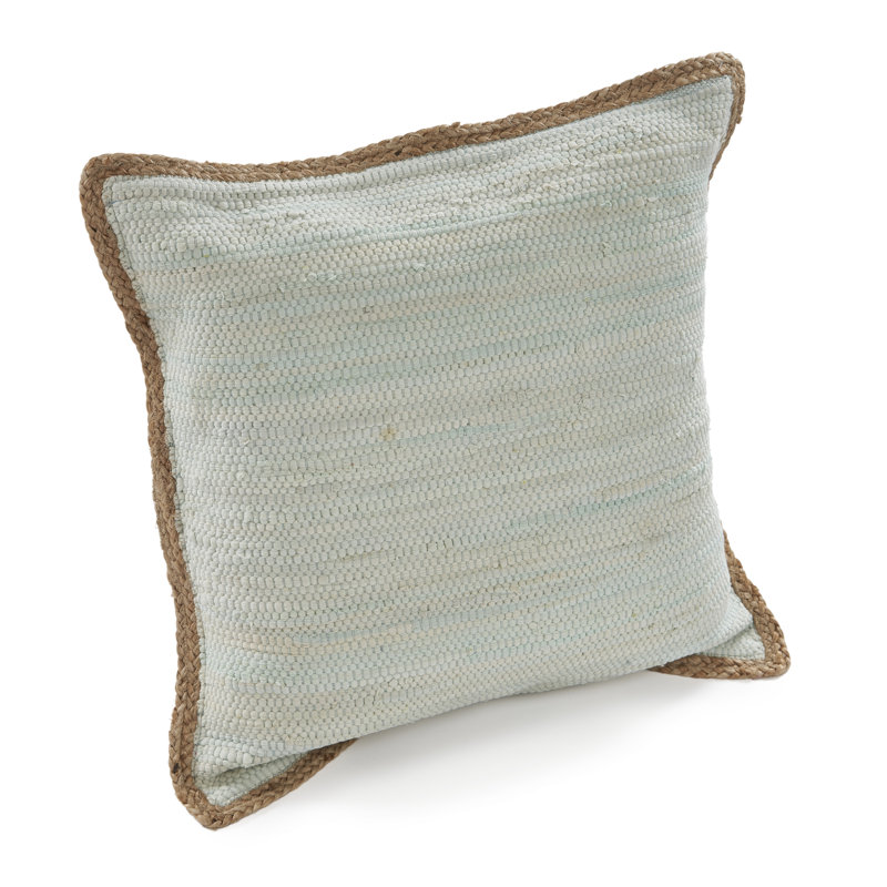 Housse et insert de coussin carré Ingrassellino, Polyester, Bleu pastel