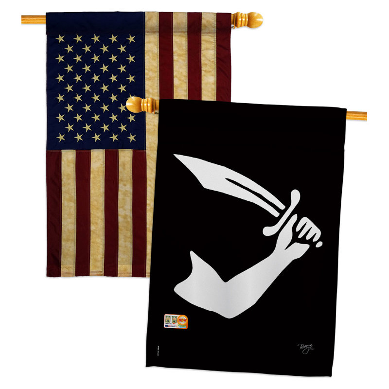 Drapeau de maison en polyester à 2 côtés 40 x 28 po