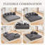 2 Seater Corduroy Sofa-1751096316
