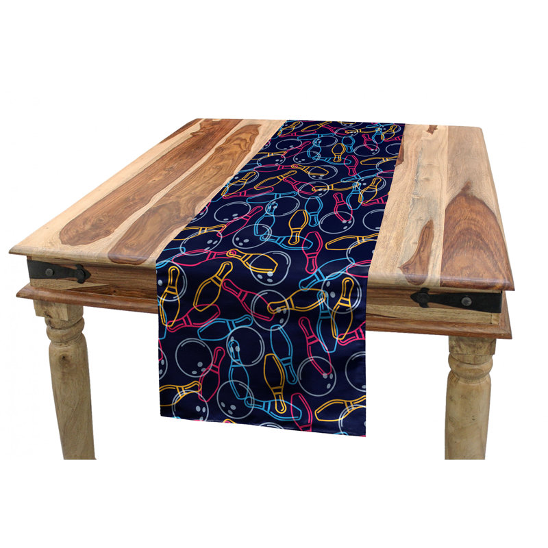 Chemin de table géométrique, 120 po x 16 po