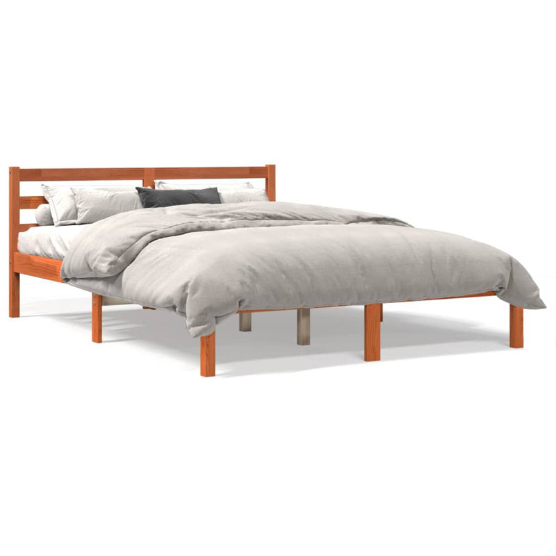 Sadye Solid Wood Bed, Small Double (4')