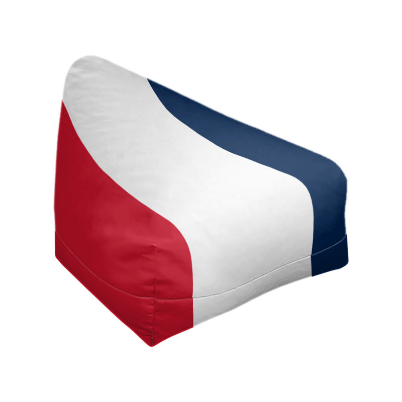 Sac de pois classique, Rouge / Blanc / Bleu, H 30 po x l 27 po x P 27 po