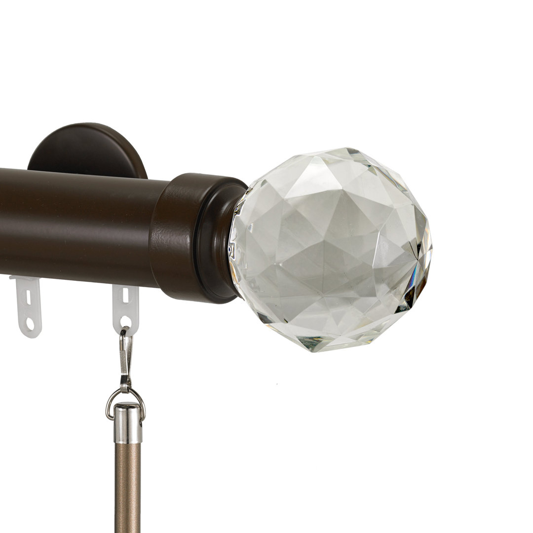 Daria Single Curtain Rod Rosdorf Park 