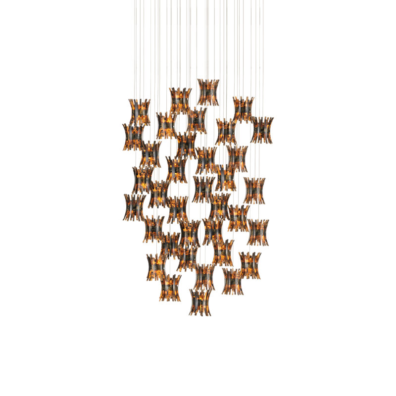 Alsop 36 - Light Silver Cluster Pendant