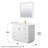 Miranda 42" Freestanding Single Bathroom Vanity with Cultured Marble Top with 34" Mirror-97923999-97924001-97924000