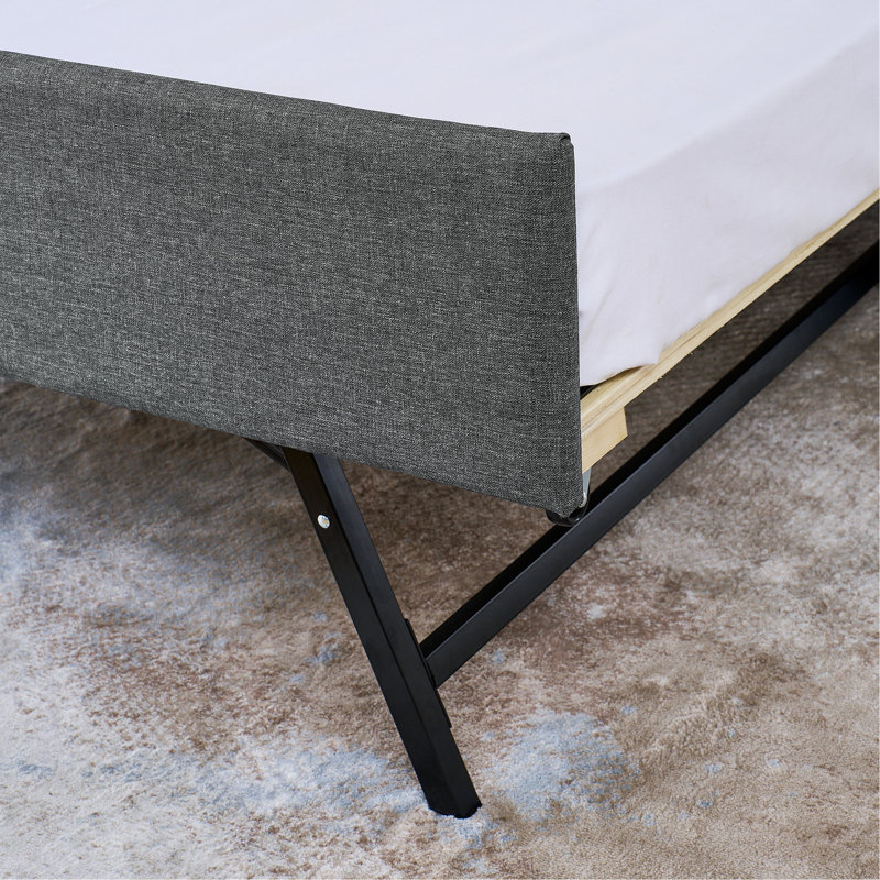 Bahman Upholstered Daybed, Gray