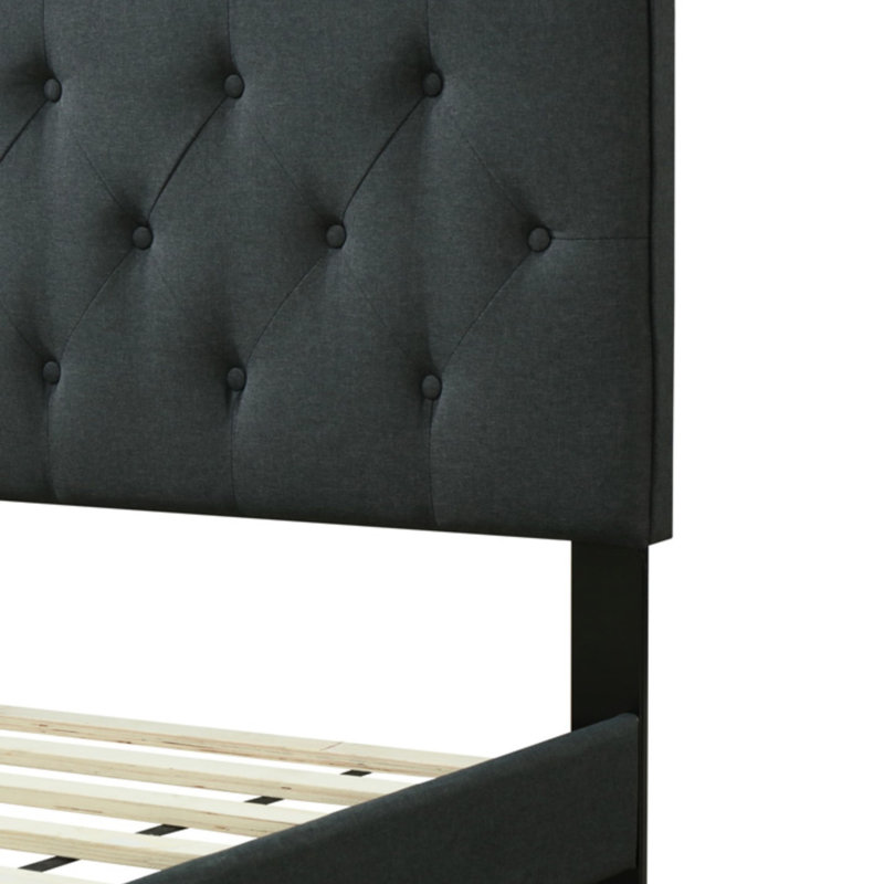 Lit capitonné dans une boîte avec USB, Lit simple