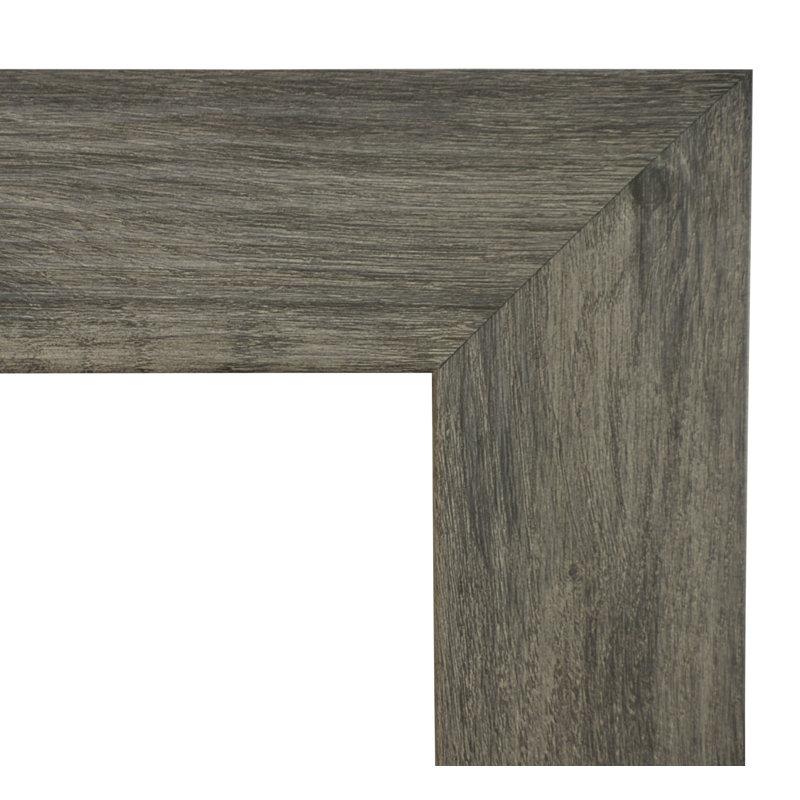 Miroir de salle de bain Kristo, H 61,5 po x l 39 po, Gris bois de grange