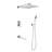 Wall Mounted Shower System with Handheld Shower