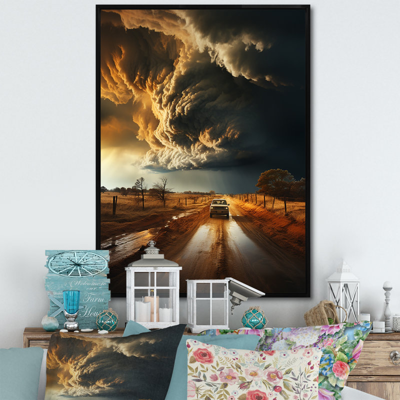 Tempête Baidland Rage Vortex I, H 20 po x l 12 po x P 1 po, Cadre flottant noir