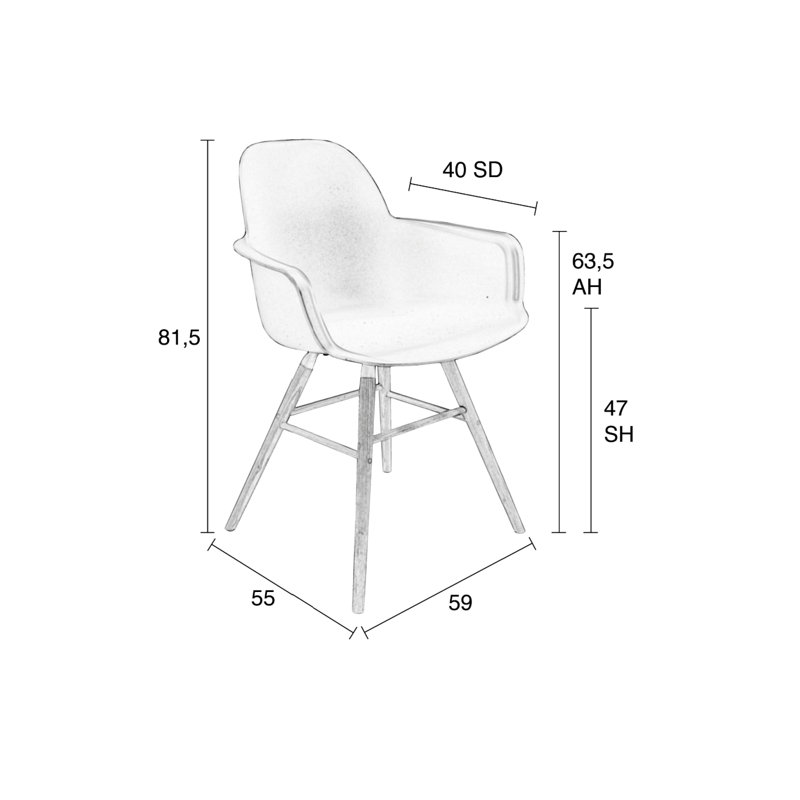 Albert Kuip Arm Chair, Taupe