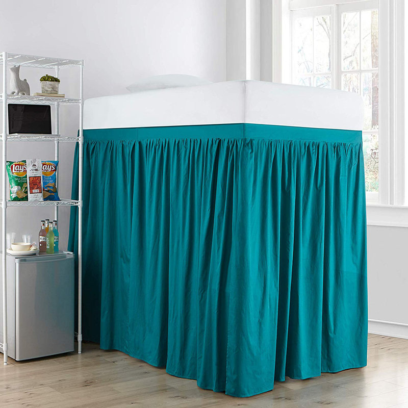 Tailored Wrap Around Bed Skirt, Ocean Depths Teal, Twin XL