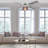 52''W Almedacheatham 4 - Blade Ribbed Glass Ceiling Fan with Remote Control and Light Kit Included-1772439755