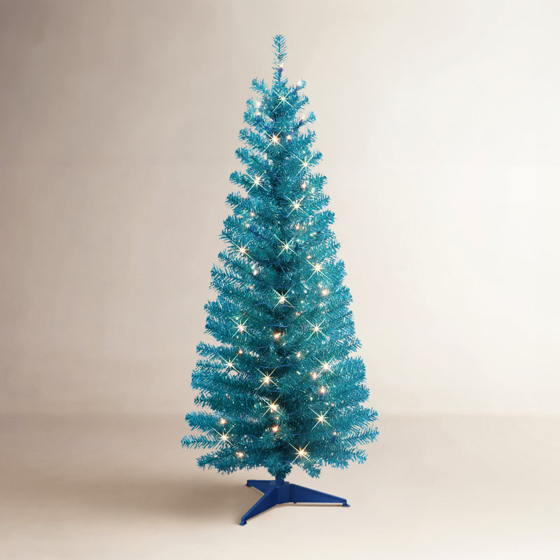 Glaudia 4.5' Lighted Pine Christmas Tree