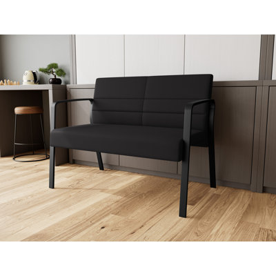 Waterfall Waiting Reception Loveseat Metal Frame