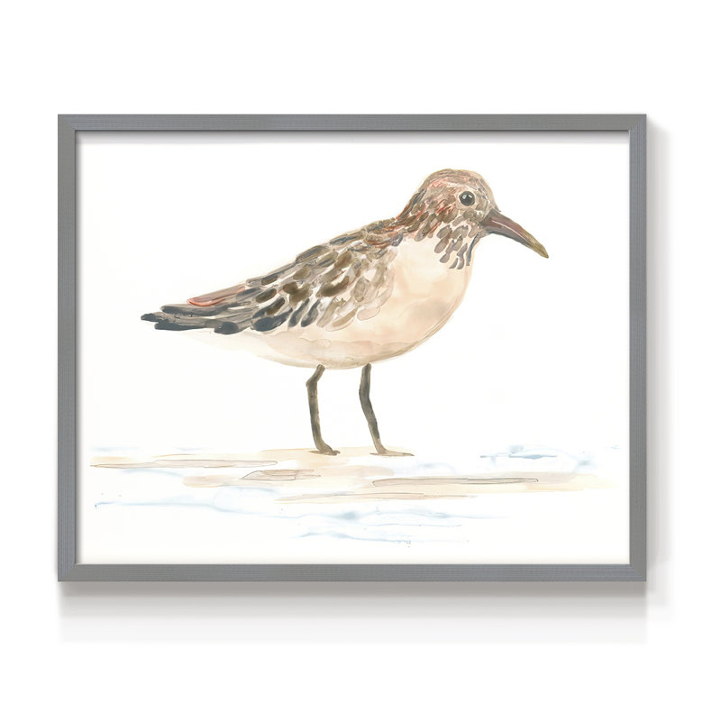 Pretty Piper III -Framed Print - Restickable, 22" H x 28" W, Gray