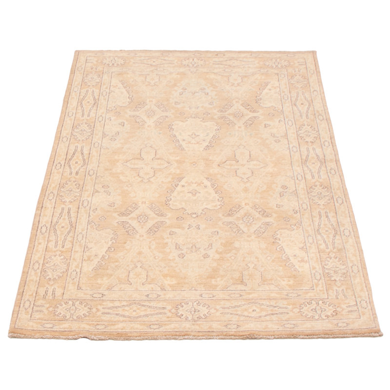 Tapis unique en laine noué à la main 3 pi 11 po x 6 pi 1 po nouvel âge Chadwyck