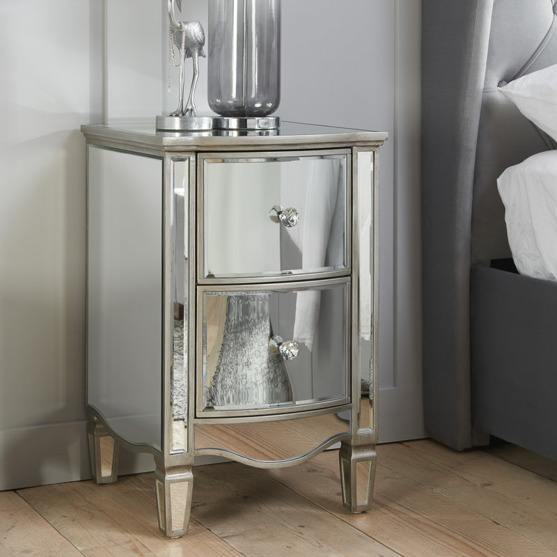 Seville 2 Drawer Bedside Table