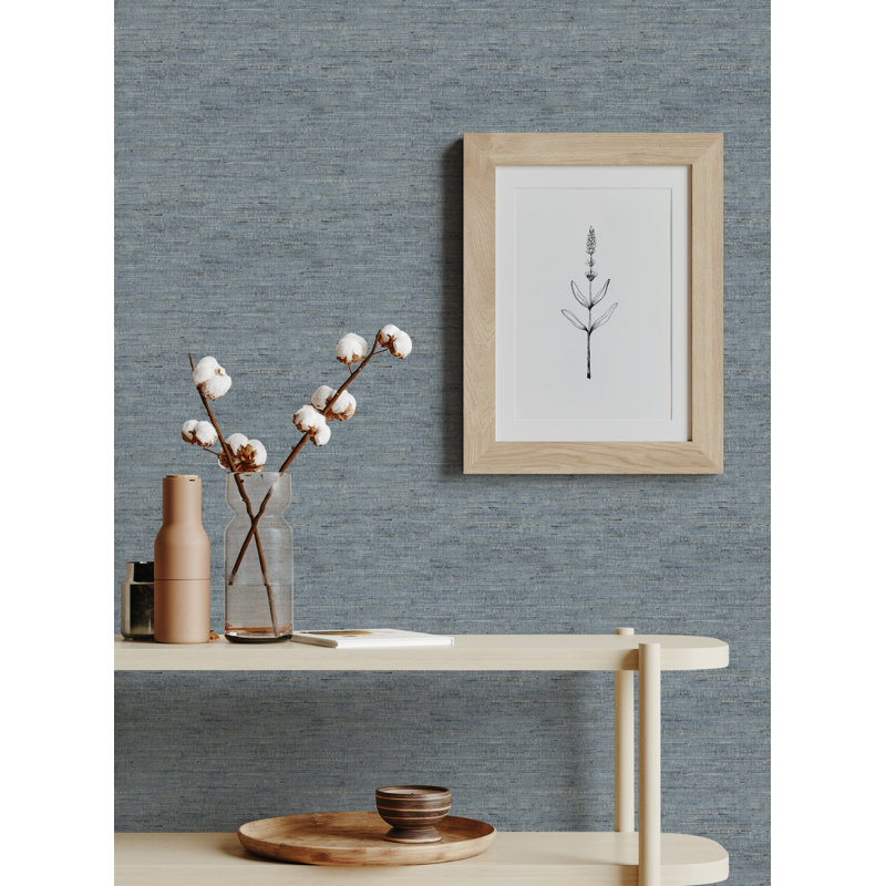 Panneau de papier peint Mayerlin, L 2 pi x H 18 pi, Bleu