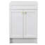 Base de meuble-lavabo simple SmartFold de 23 po seulement en blanc