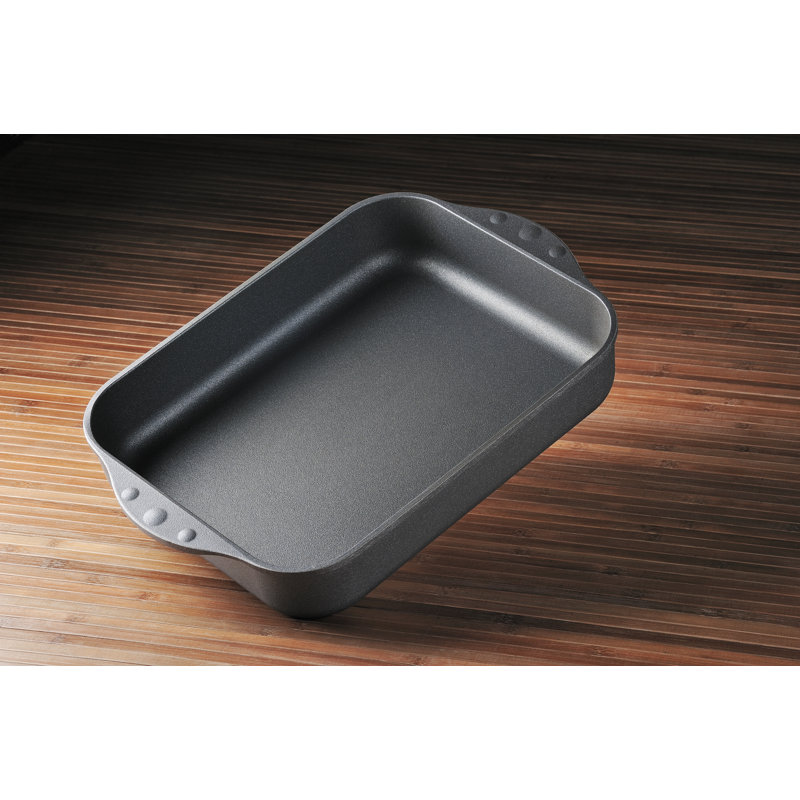 Non-Stick Aluminum Roasting Pan with Lid, 12.5" H x 10" W x 2.36" D