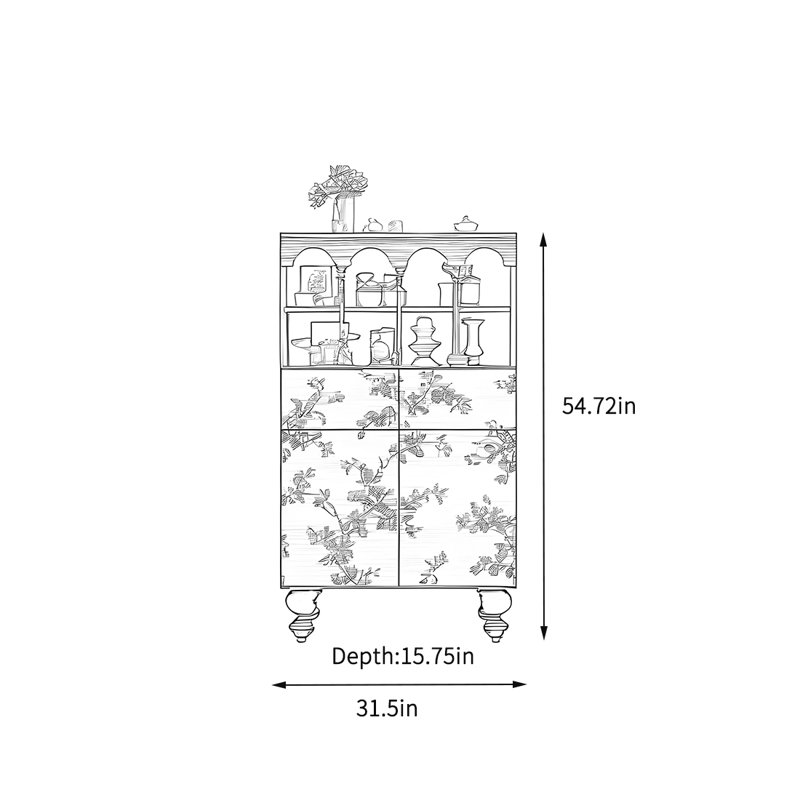 Large-capacity storage cabinet bookcase